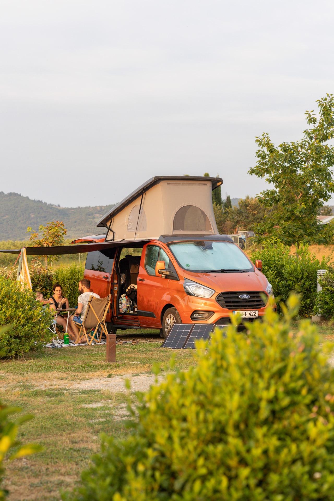 Piazzole camper, Rulotte e per caravan. Campeggio  a Cortona, Toscana