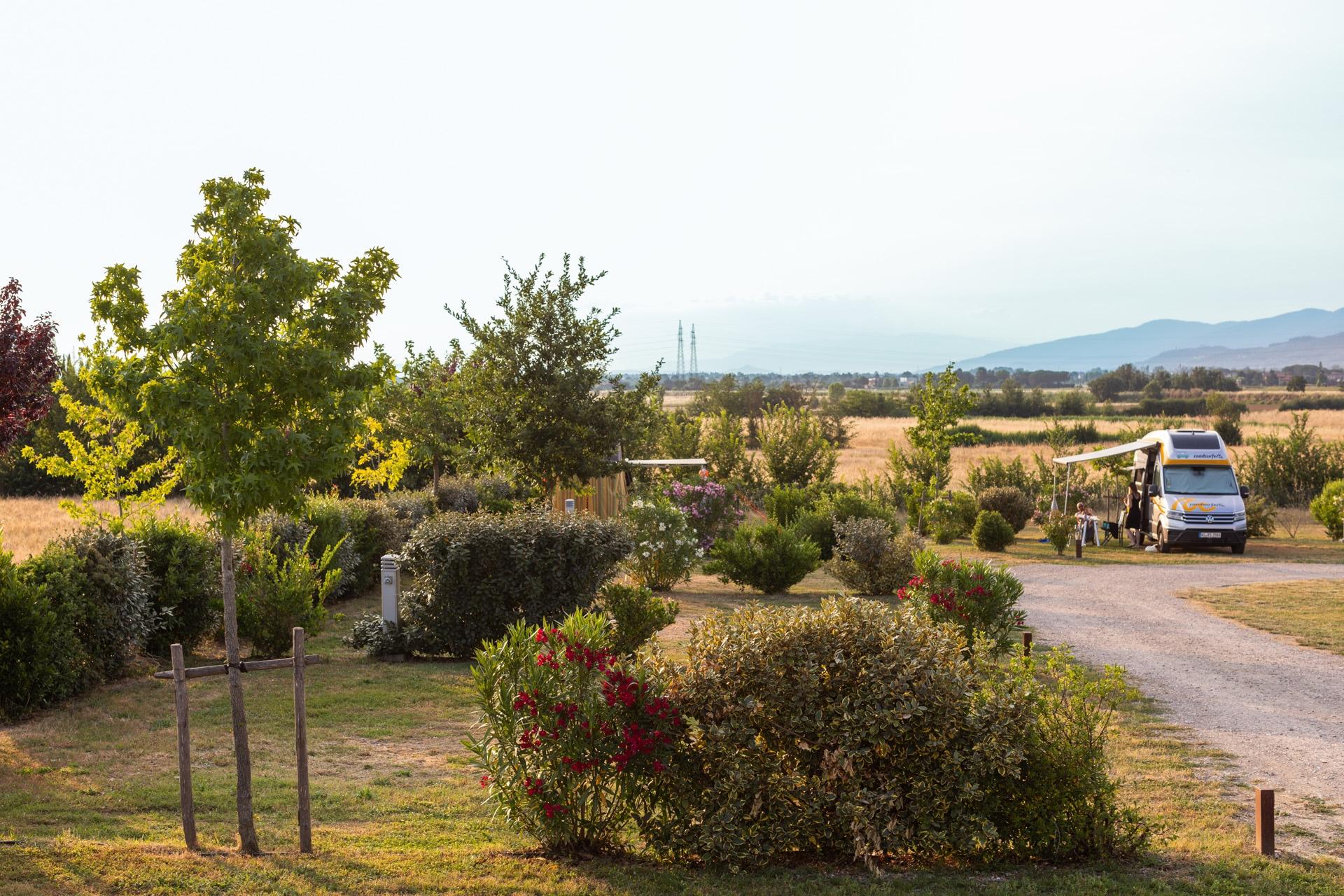 Piazzole camper, Rulotte e per caravan. Campeggio  a Cortona, Toscana