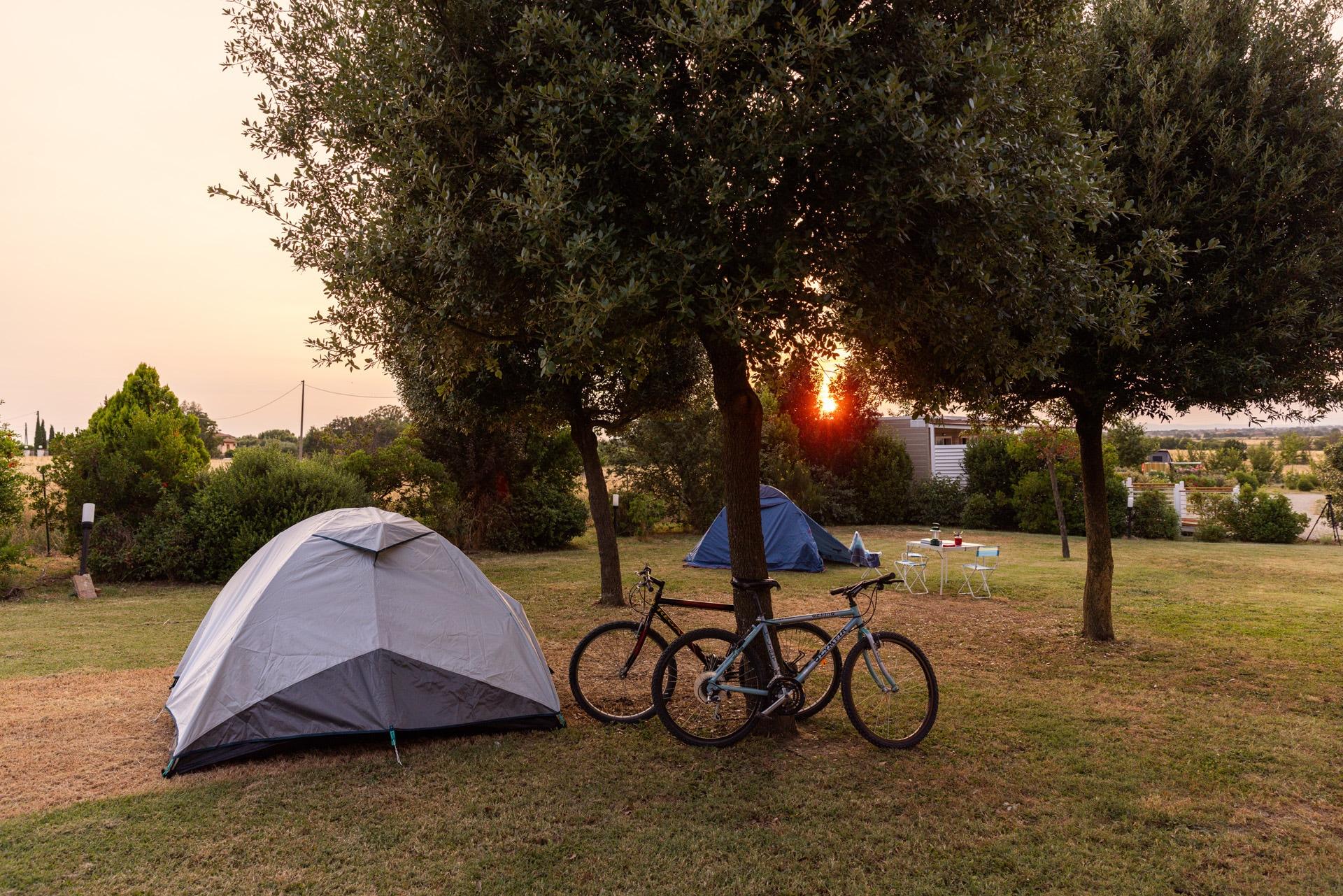 Comping tent pitches in Cortona, Arezzo | Tuscany