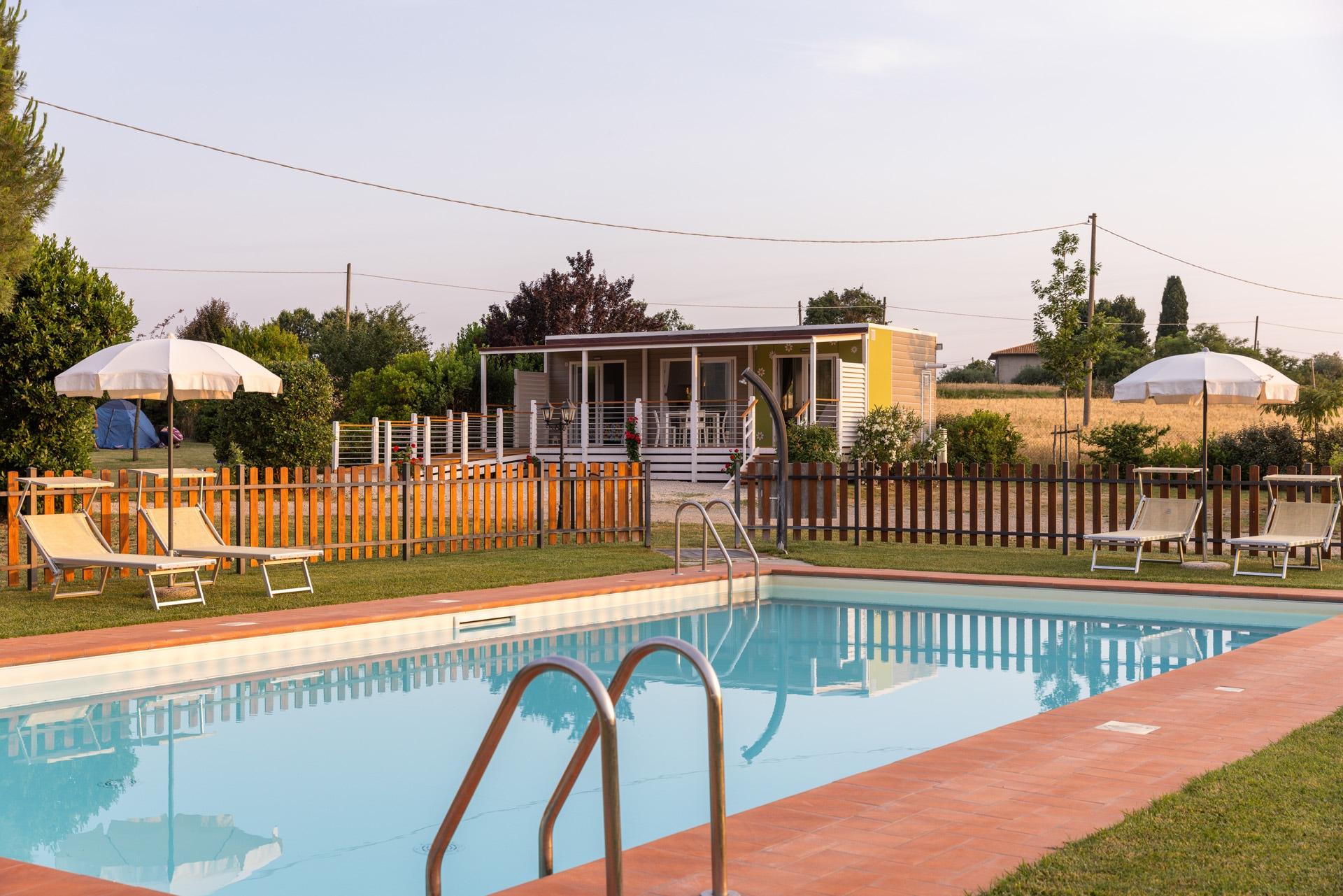 Campsite with swimming pool in Cortona | Farm camping in Tuscany